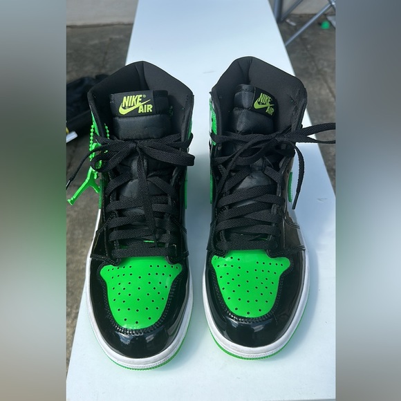 Air jordan 1 retro green black no box size 10 - Picture 2 of 7